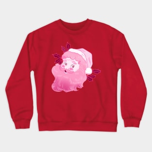 Vintage retro pink Santa Claus Crewneck Sweatshirt